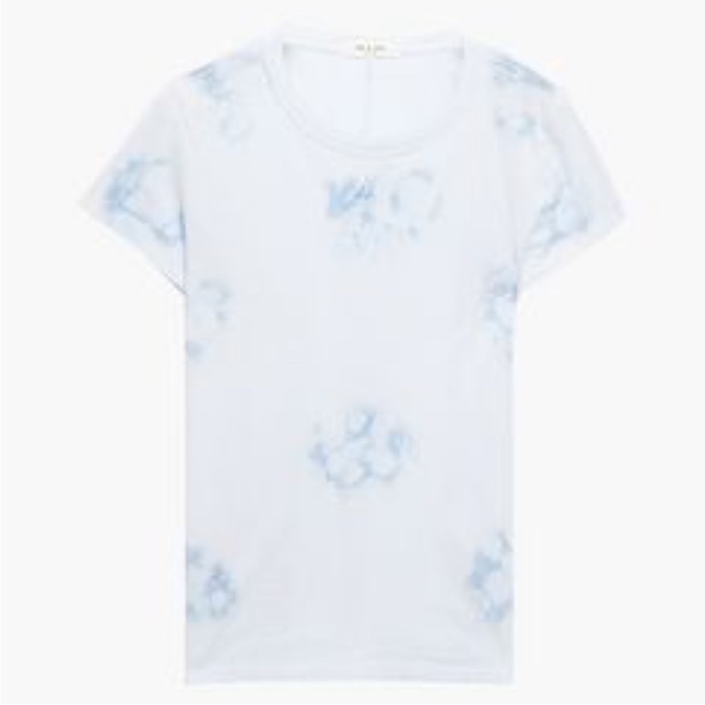 Rag&bone 100% cotton blue tie dye tee - size M - two very small stains pictured
